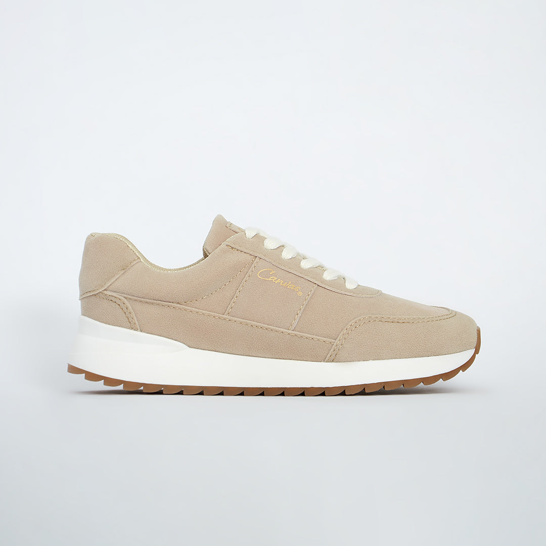 Imagen lateral del producto Tenis Mujer Classic New Beige
